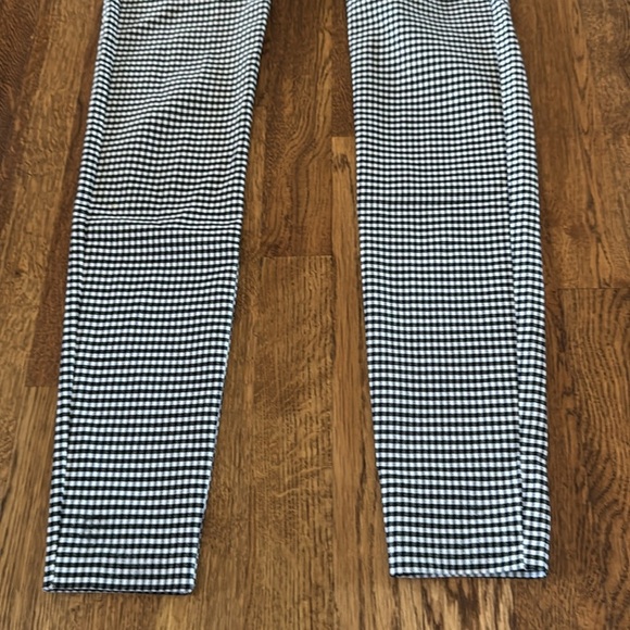 Zara Women’s Black & White Checkered Pant’s Size Small - Picture 4 of 8